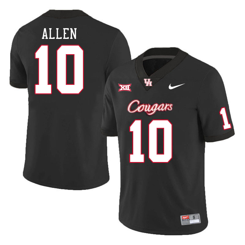 Houston Cougars #10 Kyle Allen College Football Jerseys Stitched Sale-Black